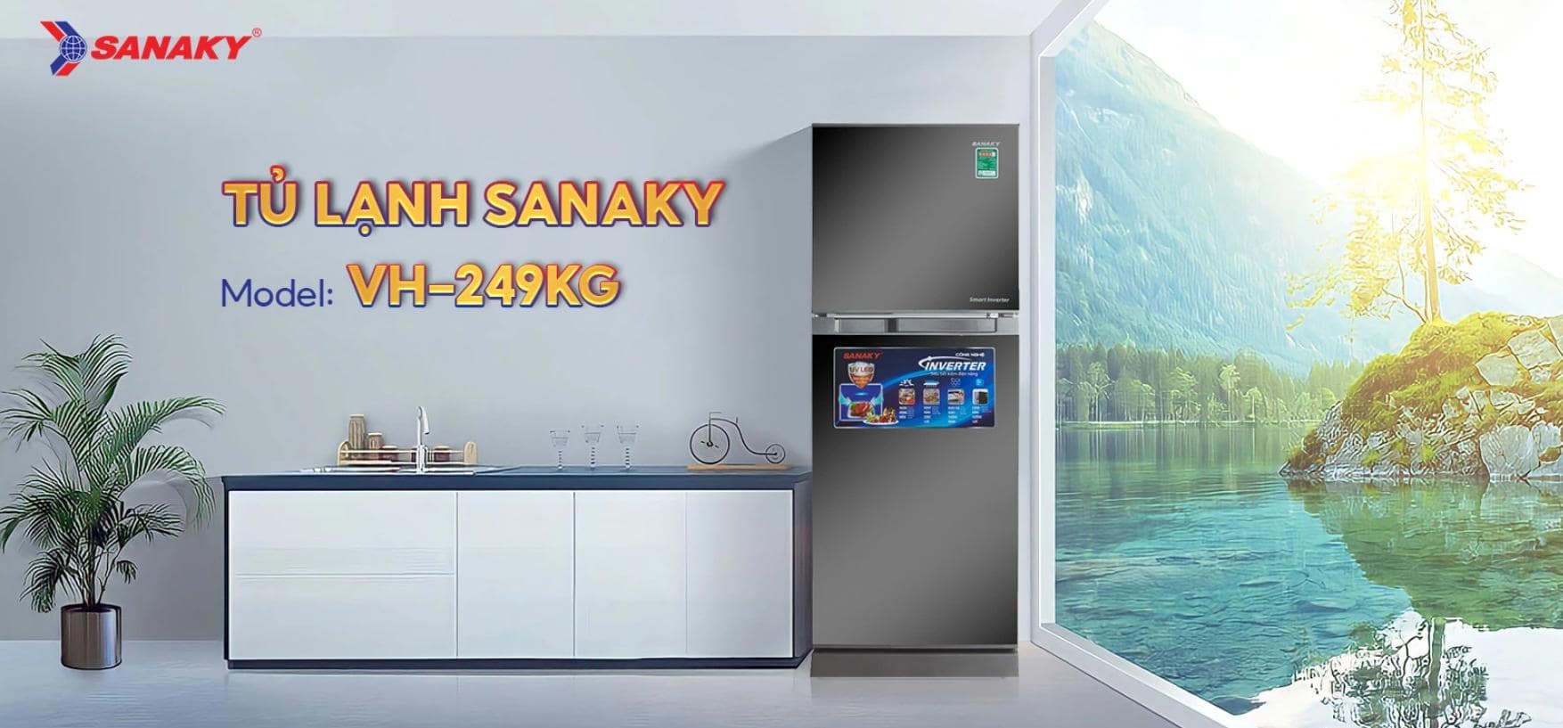 vh-249kg-4-min-1 Tủ lạnh Sanaky Inverter 226 lít VH-249KG